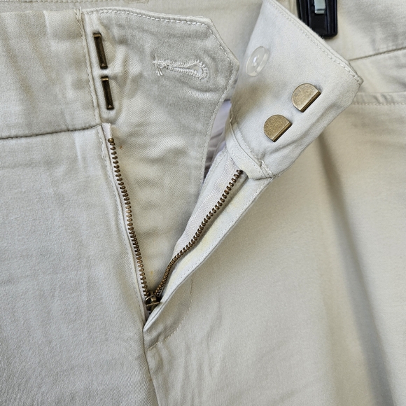 Circle of Life brushed very pale green/gray cotton capri pant size 18 - Picture 4 of 8